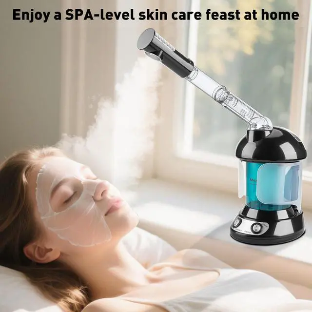 Alt view image 4 of 7 - 2 in 1 Hair & Facial Steamer with Ozone - Warm Mist for Home Spa