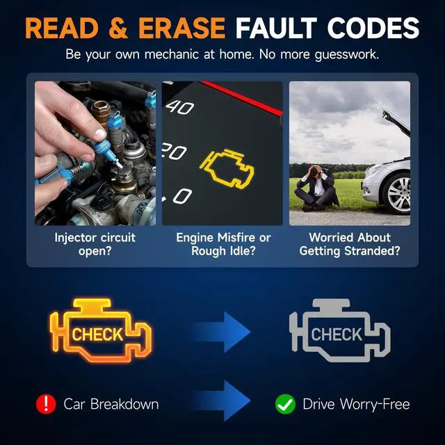 Alt view image 2 of 7 - NT301 OBD2 Scanner Live Data Professional Mechanic OBDII Diagnostic Code Reader Tool for Check Engine Light
