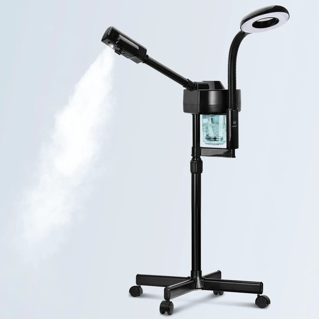Main image of 2 in 1 Facial Steamer Professional Ionic Face Steamer with 5X Magnifying Lamp&Adjustable Hot Mist Nozzle, Esthetician Facial Steamer Salon Spa Beauty Skin Care Equipment