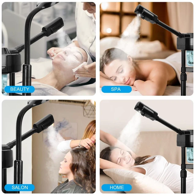 Alt view image 6 of 7 - 2 in 1 Facial Steamer Professional Ionic Face Steamer with 5X Magnifying Lamp&Adjustable Hot Mist Nozzle, Esthetician Facial Steamer Salon Spa Beauty Skin Care Equipment