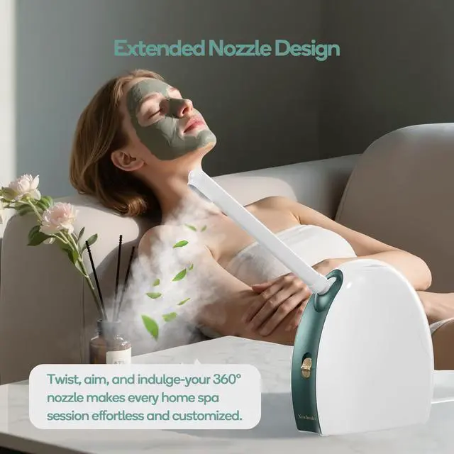 Alt view image 6 of 7 - Extended Nozzle for 3in1 Facial Steamer, 360° Rotatable Arm - Extra Flexibility for Portable Spa - Personal Care Use at Home or Salon, Replaceable Accessory (Not Include Facial Steamer)