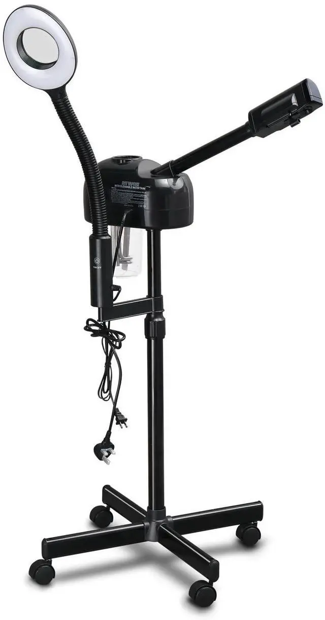 Main image of Professional Facial Steamer On Wheels, 2 in 1 Facial Steamer with 3X Magnifying Lamp, Esthetician Steamer Face Spa Mist Steam for Home Beauty Salon, Personal Skin Care Deep Cleaning