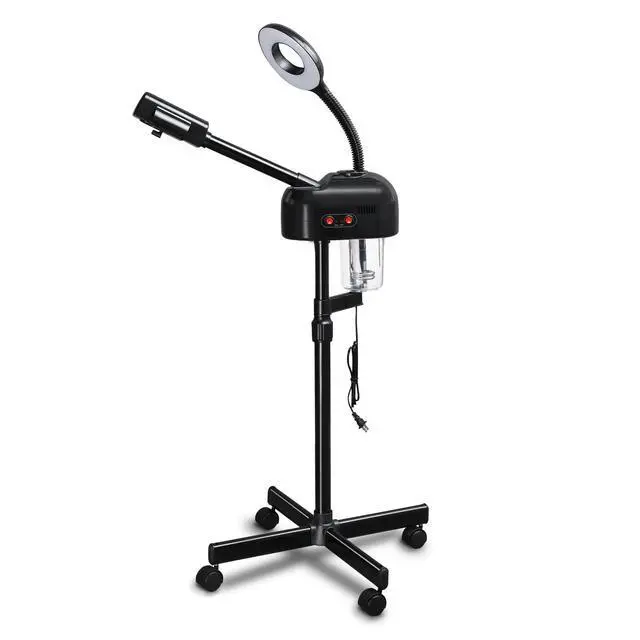 Alt view image 6 of 6 - Professional Facial Steamer On Wheels, 2 in 1 Facial Steamer with 3X Magnifying Lamp, Esthetician Steamer Face Spa Mist Steam for Home Beauty Salon, Personal Skin Care Deep Cleaning