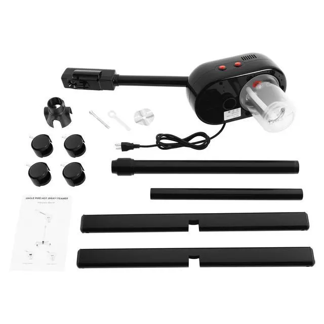 Alt view image 3 of 7 - Professional Facial Steamer, 800w 110v 2 in 1 Face Machine Ozone Face Steamer with 360° Swivel Wheels for Barber Stores Hospitals Beauty Salons