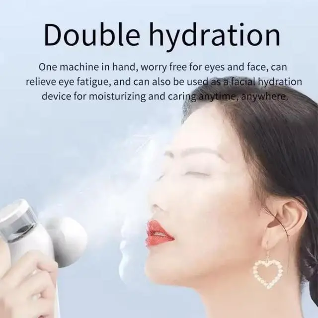 Alt view image 6 of 7 - Eye Steamer for Dry Eye, Upgraded Eye Relief Steam Therapy, Heated Nano Eye Mist Steam Sprayer for Relief Dry Eye and Face, Rechargeable Eye Mist Steamer for Moisturizing & Cleaning