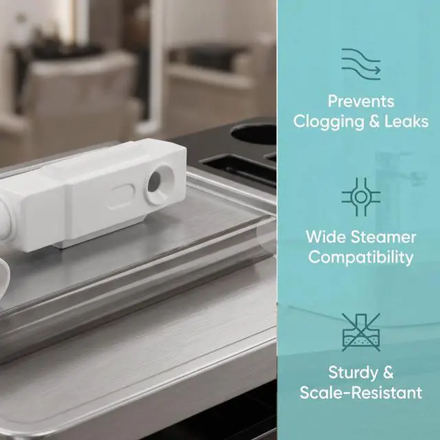 Alt view image 3 of 7 - 1 Set Facial Steamer Accessories: Fine Spray Mist Nozzle, Extension Pipe, & Connector - Cold Spray Diffuser Attachment for Beauty Spa Home and Salon Steaming Devices