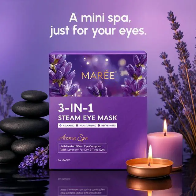 Alt view image 4 of 7 - Heated Eye Masks for Dry Eyes Relief Disposable Self-Heating Steam Eye Mask with Lavender Warm Moist Heat Eye Compress for Dry, Tired & Irritated Eyes, Eye Strain