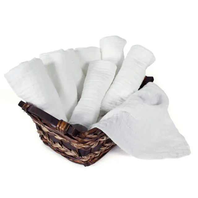 Alt view image 3 of 7 - Muslin Facial Cloths for Professional or Home Use. Super Soft 100% Cotton Muslin Weave. Perfect for Applying, Covering and Removing Facial Moisturizers and Creams - 8 Pack