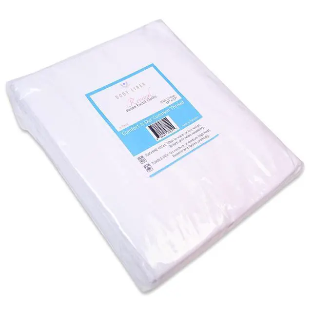 Alt view image 7 of 7 - Muslin Facial Cloths for Professional or Home Use. Super Soft 100% Cotton Muslin Weave. Perfect for Applying, Covering and Removing Facial Moisturizers and Creams - 8 Pack