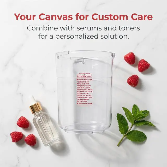 Alt view image 7 of 7 - Facial Steamer Replacement Water Tank Transparent Cup 5.7In