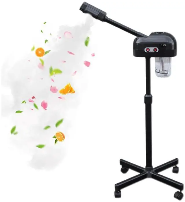 Main image of Face Steamer for Facial Deep Cleaning Professional, Stand Facial Steamer with Hot Mist and 360° Rotatable Nozzle, Facial Steamers Home Facial Spa, Steamer Esthetician for Salon, Spa, Black