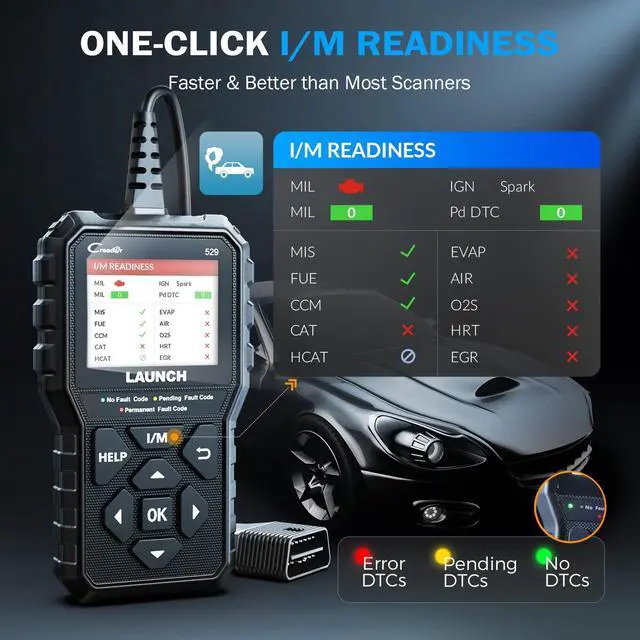 Alt view image 3 of 7 - CR529 OBD2 Diagnostic Scan Tool Code Reader for Car After 1996