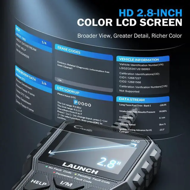 Alt view image 6 of 7 - CR529 OBD2 Diagnostic Scan Tool Code Reader for Car After 1996