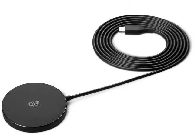 Main image of 25W Qi2.2 Certified Wireless Charging Pad, MagSafe Compatible for iPhone 17/16/15/14/13/12, Magnetic Compatible for Android, Google Smartphones, Black (Adapter Not Included)