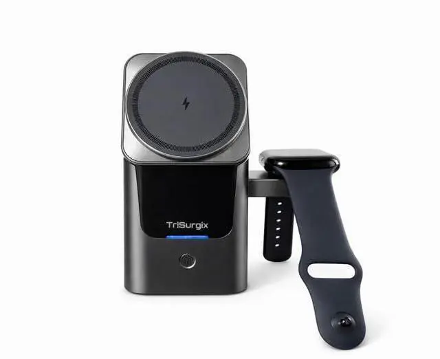 Alt view image 3 of 4 - 3 in 1 Foldable Magnetic Wireless Charger, Electric Charging Station with LED Indicator