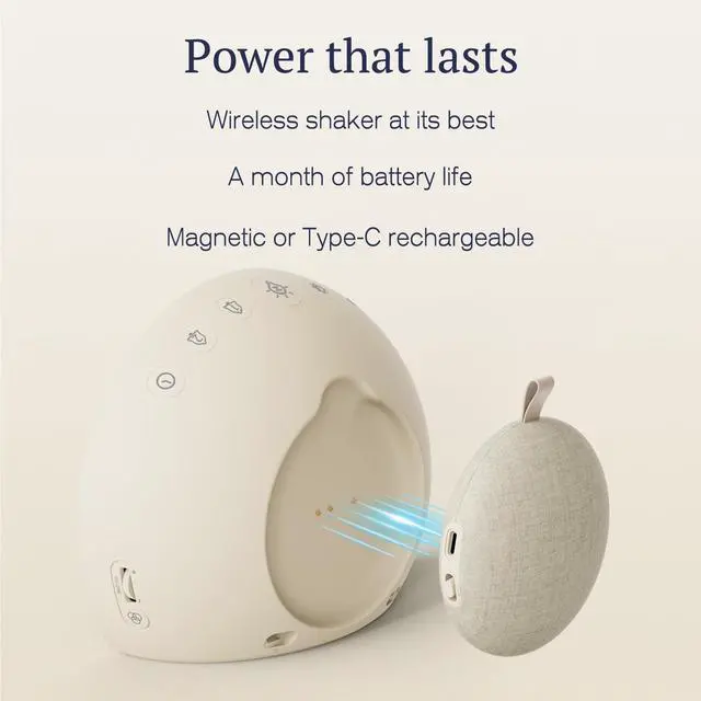 Alt view image 5 of 7 - Extra Loud Alarm Clock with Wireless Bed Shaker, Vibrating Dual Alarm with Light Wake Up for Heavy Sleepers & Hearing Impaired, 9-Color Night Light, 8 Sounds, 0-100% Dimmer, USB Charger