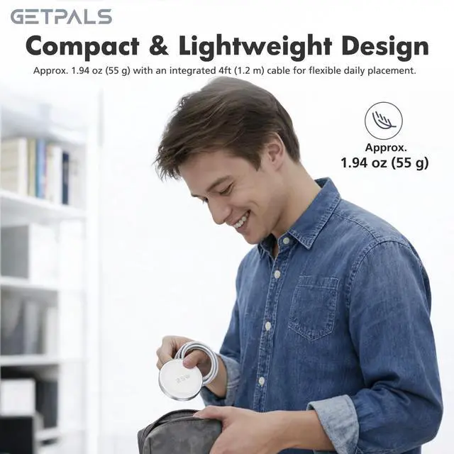 Alt view image 7 of 7 - 25W Magnetic Portable Fast Wireless Charging Pad for Apple iPhone Series