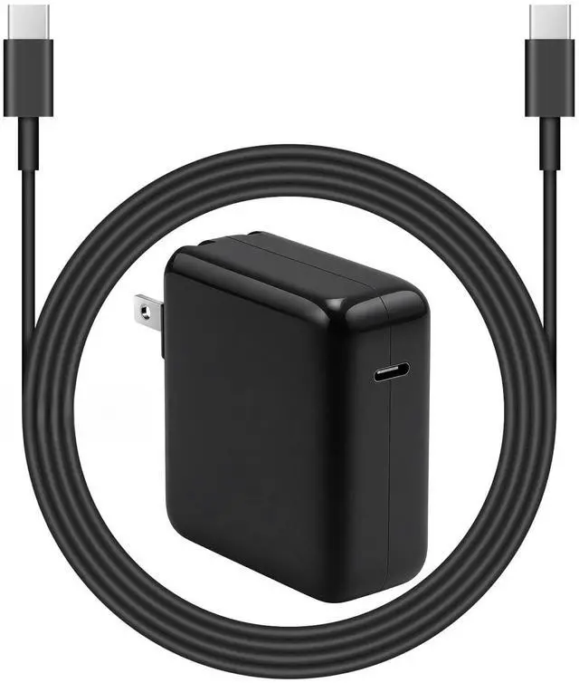 Main image of 10FT Mac Book Pro Air Charger, Long Type C Charging Cable with 96W 87W 61W USB Type C(USB-C) Fast Power Adapter, Compatible with MacBook Air Pro and All USB-C Devices, Black