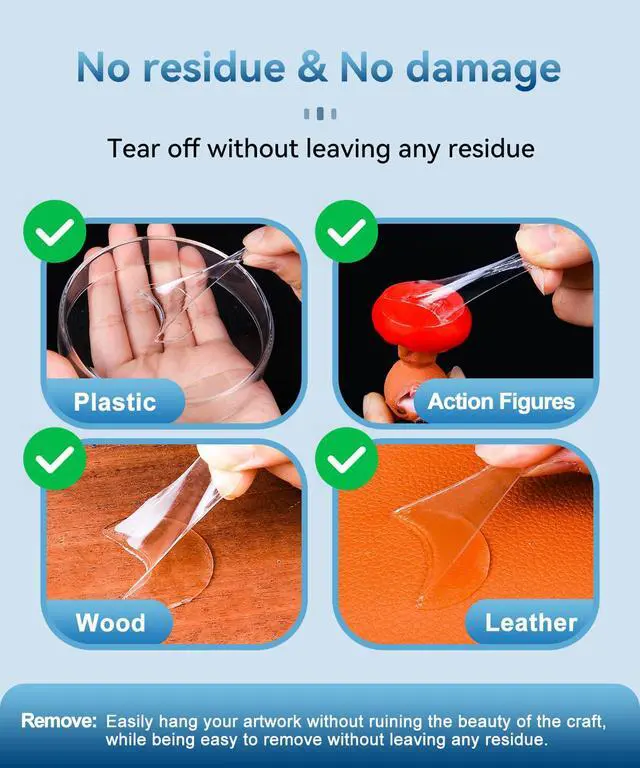Alt view image 4 of 7 - 30 Pack Super Sticky Adhesive, Clear Invisible Adhesive Replacement for Pop Socket Base, 1.4 Inch Non-Damaging Double Sided Tapes for Phone Collapsible Grip & Stand Back