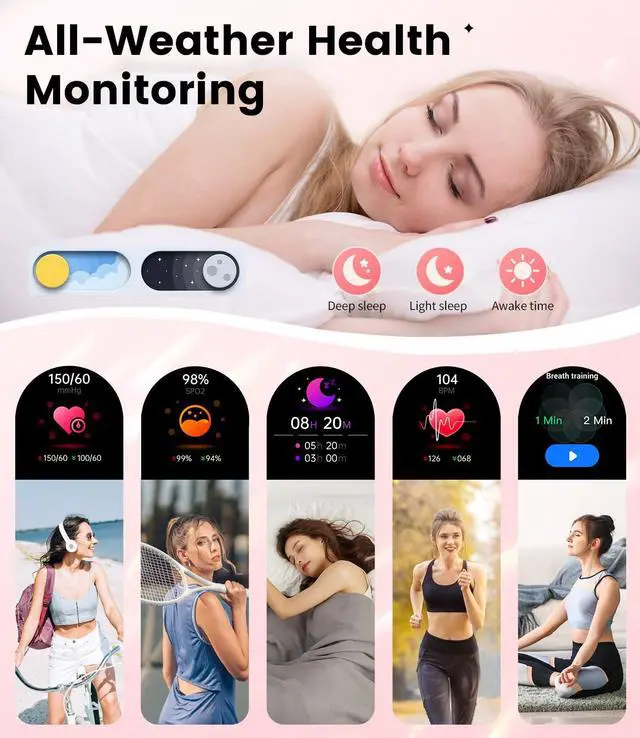 Alt view image 4 of 7 - Smart Watches for Women (Answer/Make Call) with Diamonds1.19 Smartwatch with Heart Rate/SpO2/Sleep Monitor,IP68 Waterproof Fitness Tracker 111 Sport Modes Pedometer for Android iOS,Gold