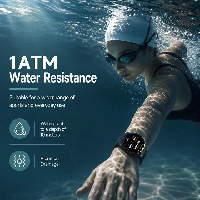 Alt view image 7 of 7 - Smart Watch for Men Women Android/iOS - 1.39" HD GPS Fitness Tracker