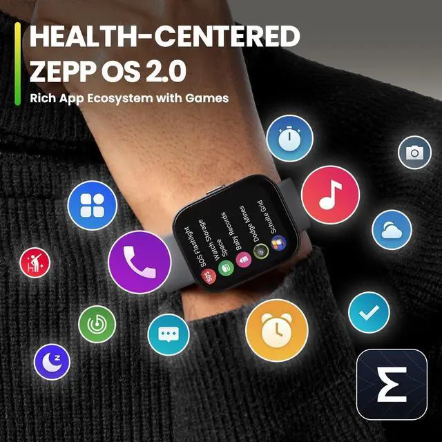 Alt view image 6 of 7 - Bip 5 Smart Watch, 1.9" Screen, 10-Day Battery, GPS, iOS/Android
