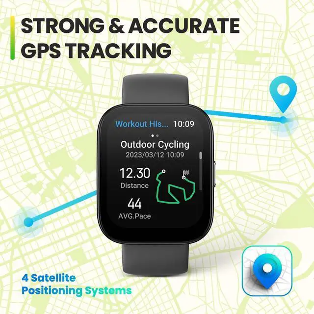 Alt view image 7 of 7 - Bip 5 Smart Watch, 1.9" Screen, 10-Day Battery, GPS, iOS/Android