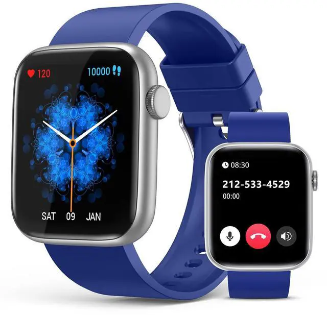Main image of Smart Watches for Men Women Blood Pressure, 1.9'' HD Full Touch Screen Fitness Tracker, IP67 Waterproof Smartwatch with Heart Rate, Blood Oxygen for Android and iPhone
