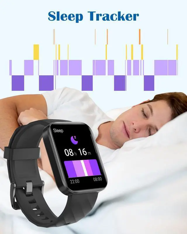 Alt view image 5 of 7 - Smart Watches for Men Women, Bluetooth Calls, Fitness Tracker Black