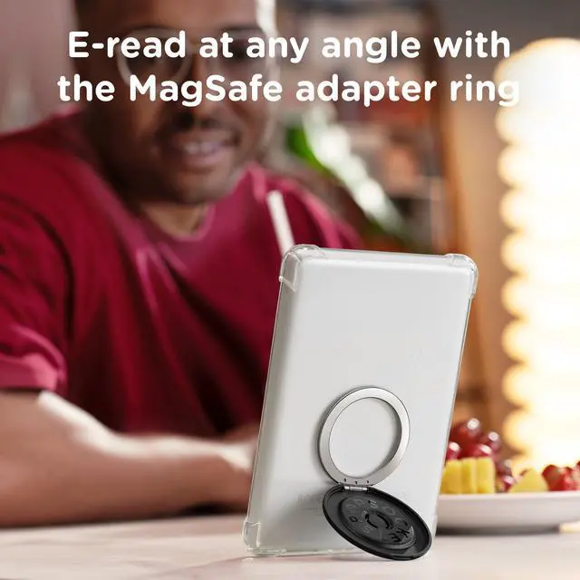Alt view image 7 of 7 - Kick-Out Grip for MagSafe, Adjustable Kickstand for Portrait or Landscape, Magnetic Stand - Black