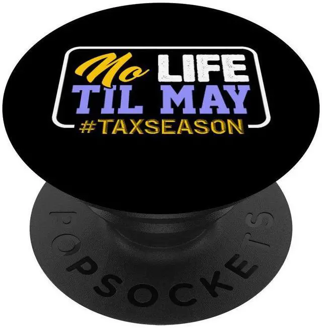 Main image of Tax Season Cute Accountant CPA Bookkeeper Funny Gift PopSockets PopGrip: Swappable Grip for Phones & Tablets