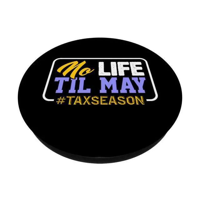 Alt view image 2 of 6 - Tax Season Cute Accountant CPA Bookkeeper Funny Gift PopSockets PopGrip: Swappable Grip for Phones & Tablets