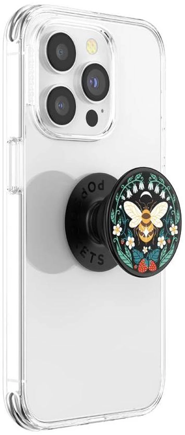 Alt view image 2 of 7 - Adhesive Phone Grip, Holder, Phone Stand, Bee - Bee Boho