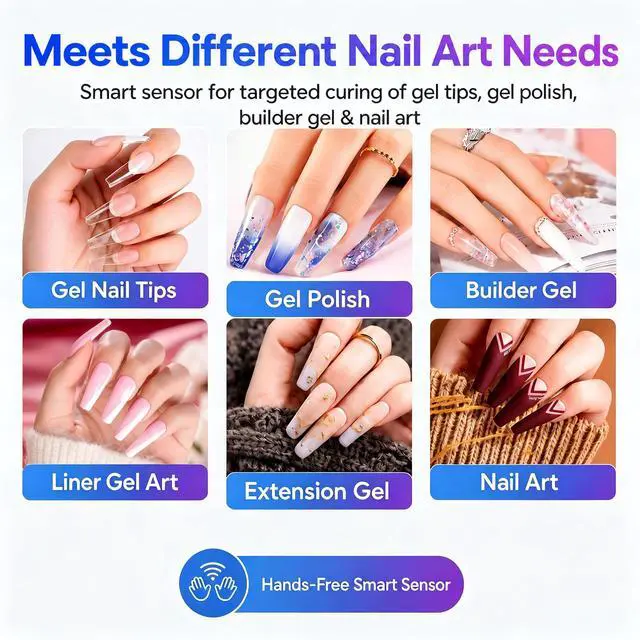 Alt view image 6 of 7 - Mini UV Light for Gel Nails Flash Curing Innovative with Smart