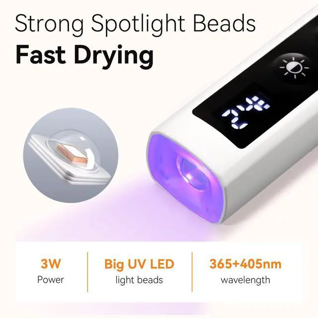 Alt view image 5 of 7 - Handheld LED Nail Lamp with Painless Mode for Curing Builder Gel