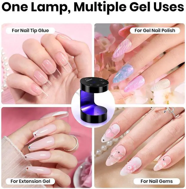Alt view image 5 of 7 - Mini UV LED Nail Lamp,Flash Curing Gel Nail Light with Smart Sensor