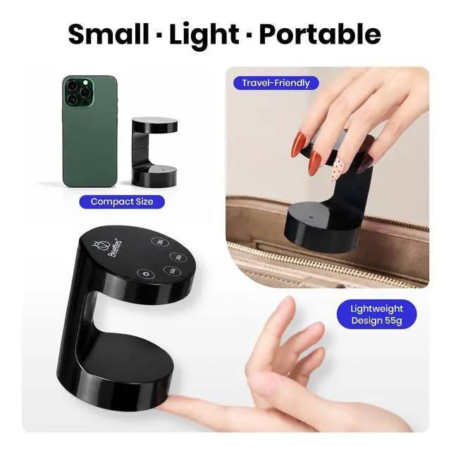 Alt view image 7 of 7 - Mini UV LED Nail Lamp,Flash Curing Gel Nail Light with Smart Sensor