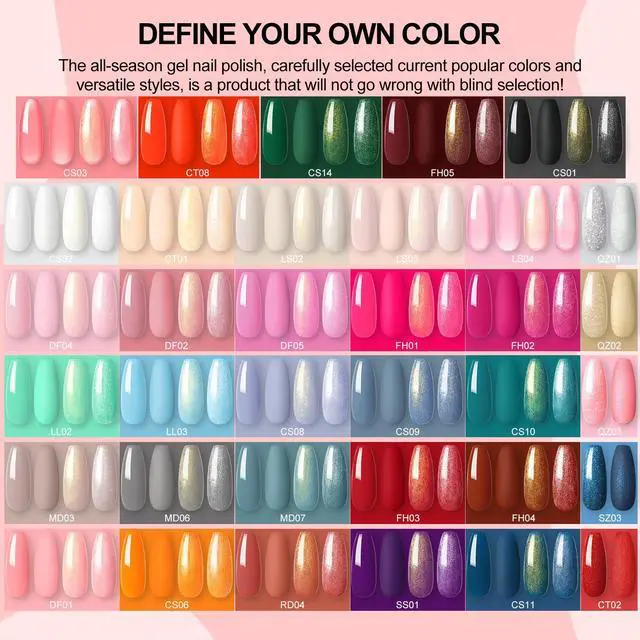 Alt view image 6 of 7 - 53pcs Gel Nail Polish Kit with U V light and Drill Starter Kit 35 Colors Gel Nail Polish with 5pcs Top Base Coat Nail Art Professional Gel Manicure Kits Gifts for Women Teens Girls