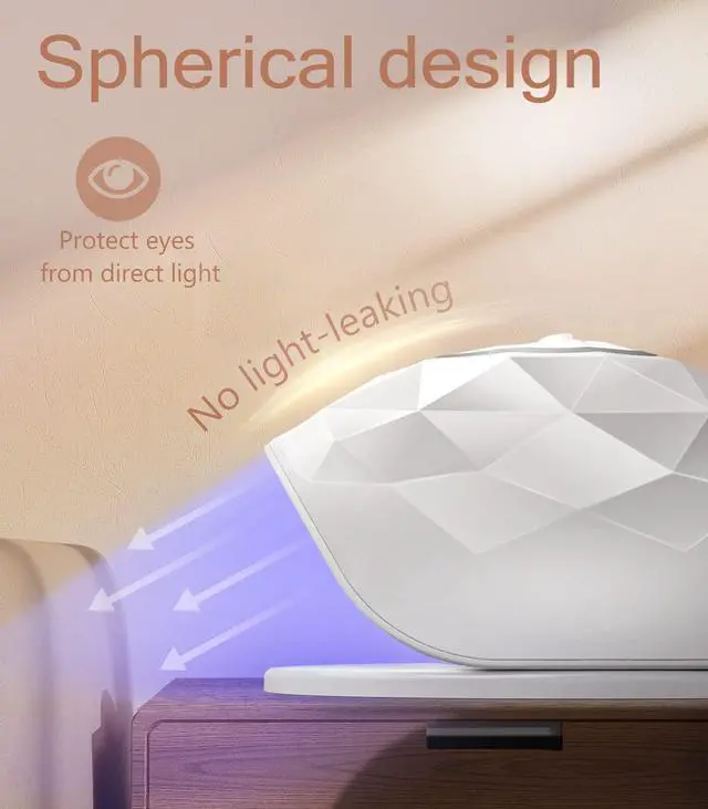Alt view image 2 of 7 - UV LED Nail Lamp - 86W Nail Dryer UV Light for Nails Eyes Protection UV Lamp for Gel Nails Gel Nail Polish Curing Dryer for Home and Salon