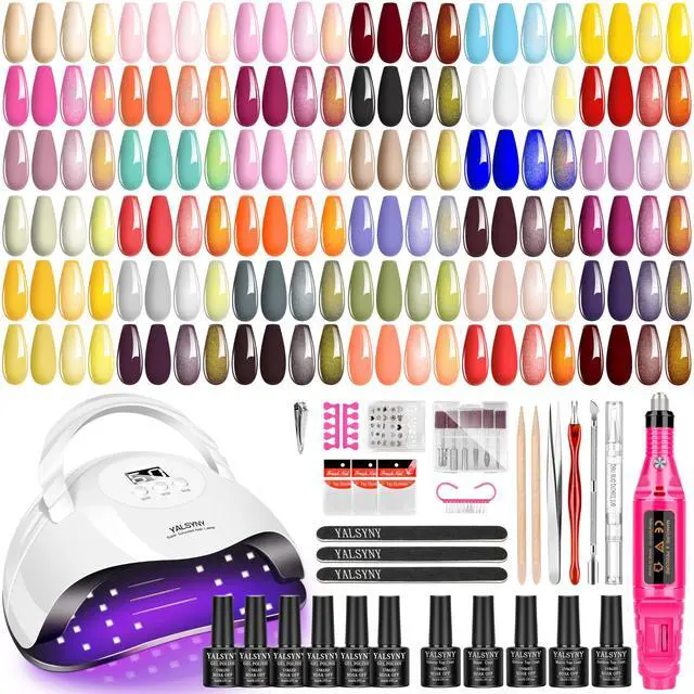 Main image of NAIL POLISH KIT with U V Lamp and Drill Starter Kit 36 Colors Gel Nail Polish Nail Art Gel Manicure Kit