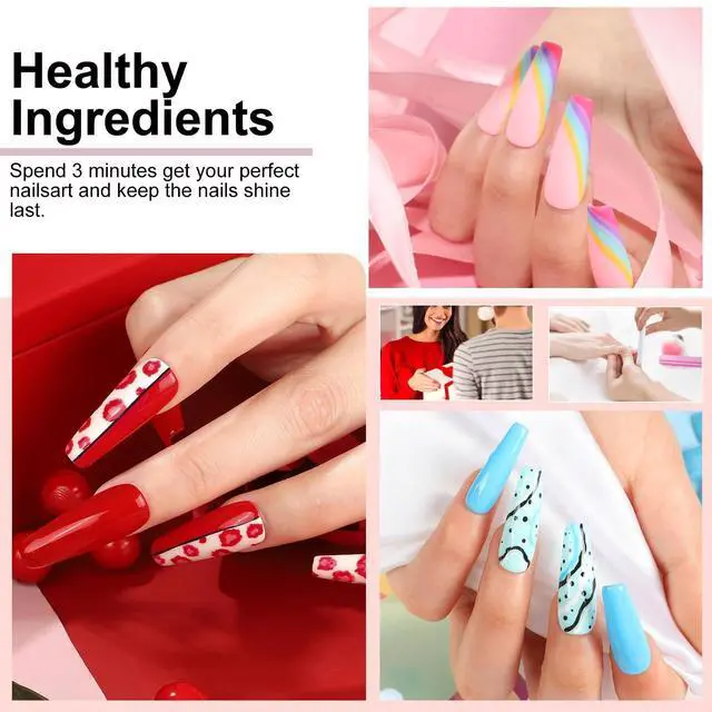 Alt view image 7 of 7 - NAIL POLISH KIT with U V Lamp and Drill Starter Kit 36 Colors Gel Nail Polish Nail Art Gel Manicure Kit
