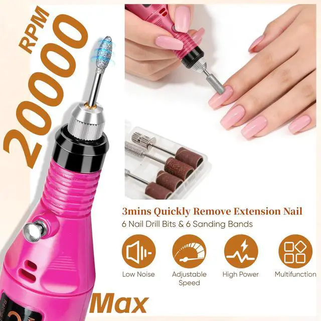Alt view image 6 of 7 - NAIL POLISH KIT with U V Lamp and Drill Starter Kit 36 Colors Gel Nail Polish Nail Art Gel Manicure Kit