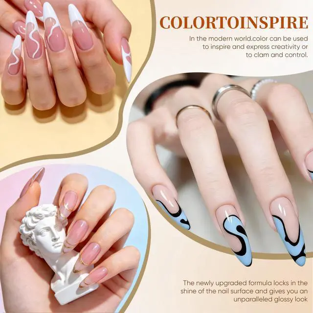 Alt view image 4 of 7 - Nail Polish Kit with UV Light 25 Colors Gel Polish Starter Kit