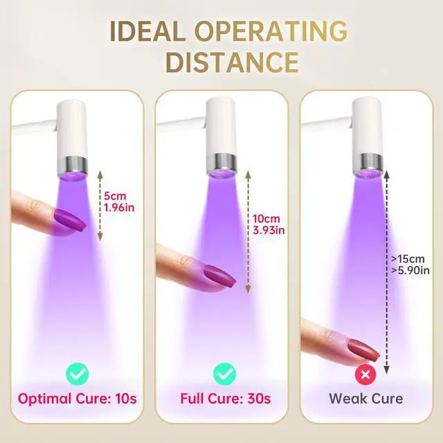 Alt view image 6 of 7 - UV LED Nail Lamp, Rechargeable Gooseneck Lamp for Gel Nails