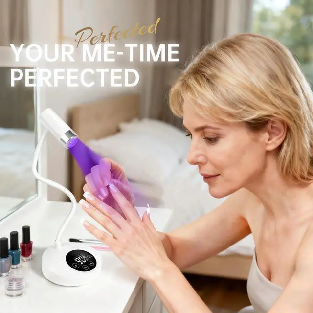Alt view image 7 of 7 - UV LED Nail Lamp, Rechargeable Gooseneck Lamp for Gel Nails