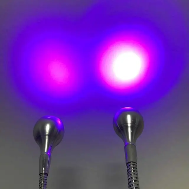 Alt view image 6 of 7 - Upgraded Big Chip Flash Curing Nail Lamps for Gel Polish 395nm - 10" 8MM Strong Gooseneck & Clamp, 5V USB Portable Single uv light for gel nails, UV Resin Curing, Blacklight Painting