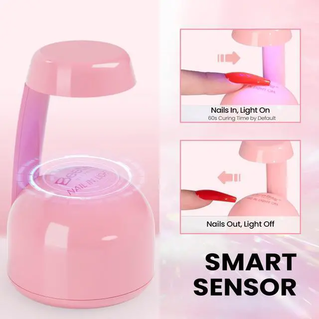 Alt view image 3 of 7 - UV Light for Gel Nails Mini UV Lamp with Smart Sensor Flash Cure