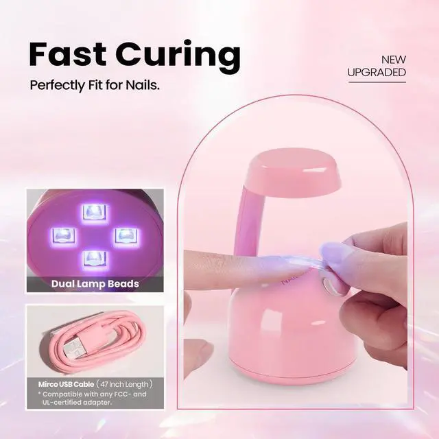 Alt view image 4 of 7 - UV Light for Gel Nails Mini UV Lamp with Smart Sensor Flash Cure