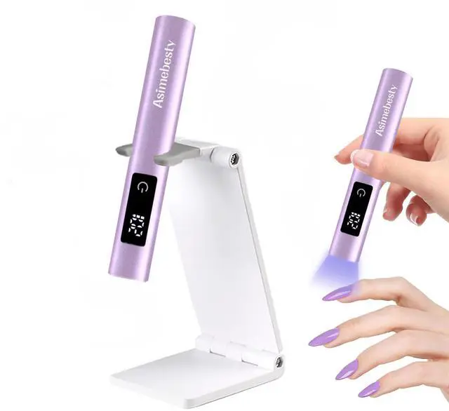 Main image of UV Light for Gel Nails, Mini UV Nail Lamp Hand held with Stand