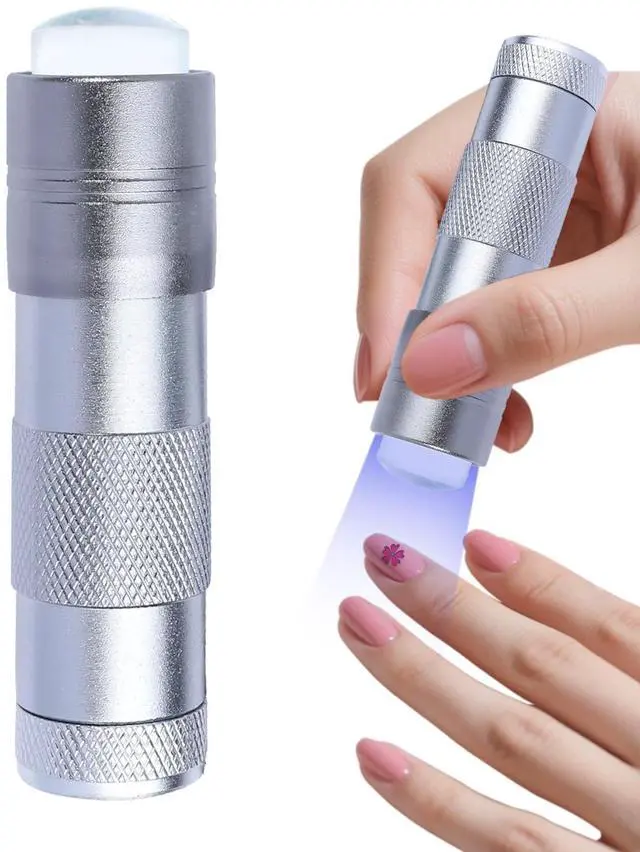Main image of Handheld Nails Art UV Press Light, UV Lamp with French Nail Stamper Head